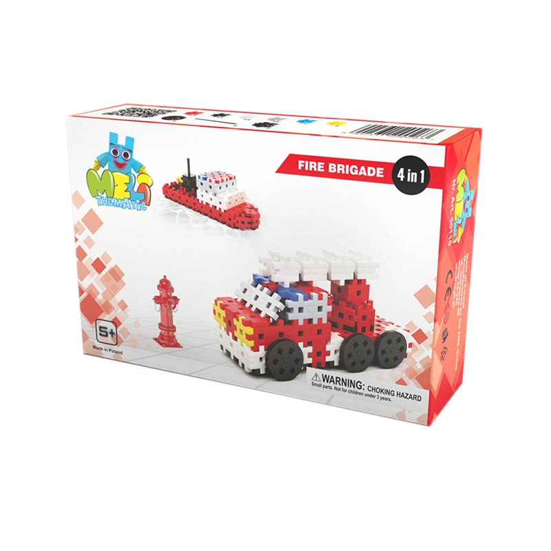 Set creativ constructie, Meli, Pompierii, 153 piese