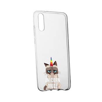 Husa Meme - Gumpy Unicorn Mode, pentru LG Velvet, rezistenta la uzura, anti-alunecare, din silicon Premium, 654 Husa Meme - Gumpy Unicorn Mode, pentru LG Velvet, rezistenta la uzura, anti-alunecare, din silicon Premium, 654