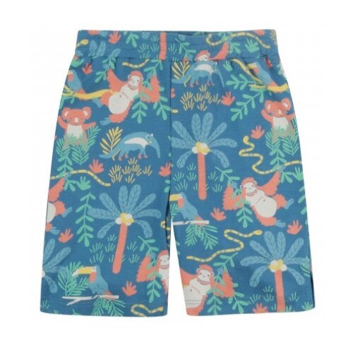 Pantaloni scurti, “in jungla”, bumbac organic, multicolor, copii