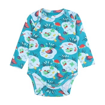 Body viata pe iaz, bumbac organic, multicolor, bebe Body viata pe iaz, bumbac organic, multicolor, bebe