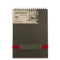caiet de schitesketchbook a4 cu spira gri 36 file 170g cu suport de creion imagen 25_0_
0