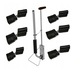 Brida tacker fixare teava pardoseala 16-18mm, Daver, set 900 buc