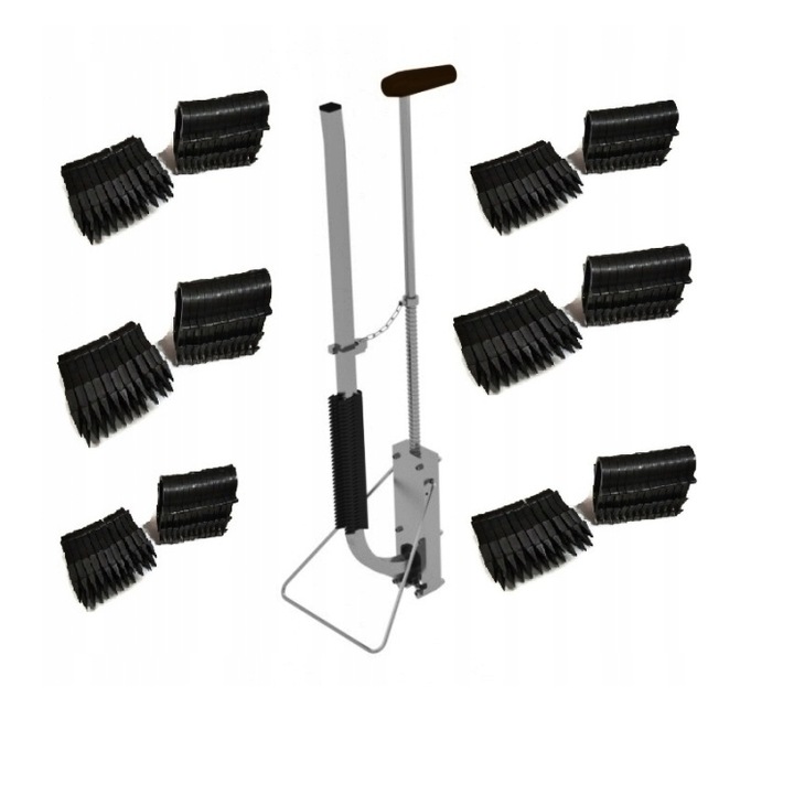 Brida tacker fixare teava pardoseala 16-18mm, Daver, set 900 buc