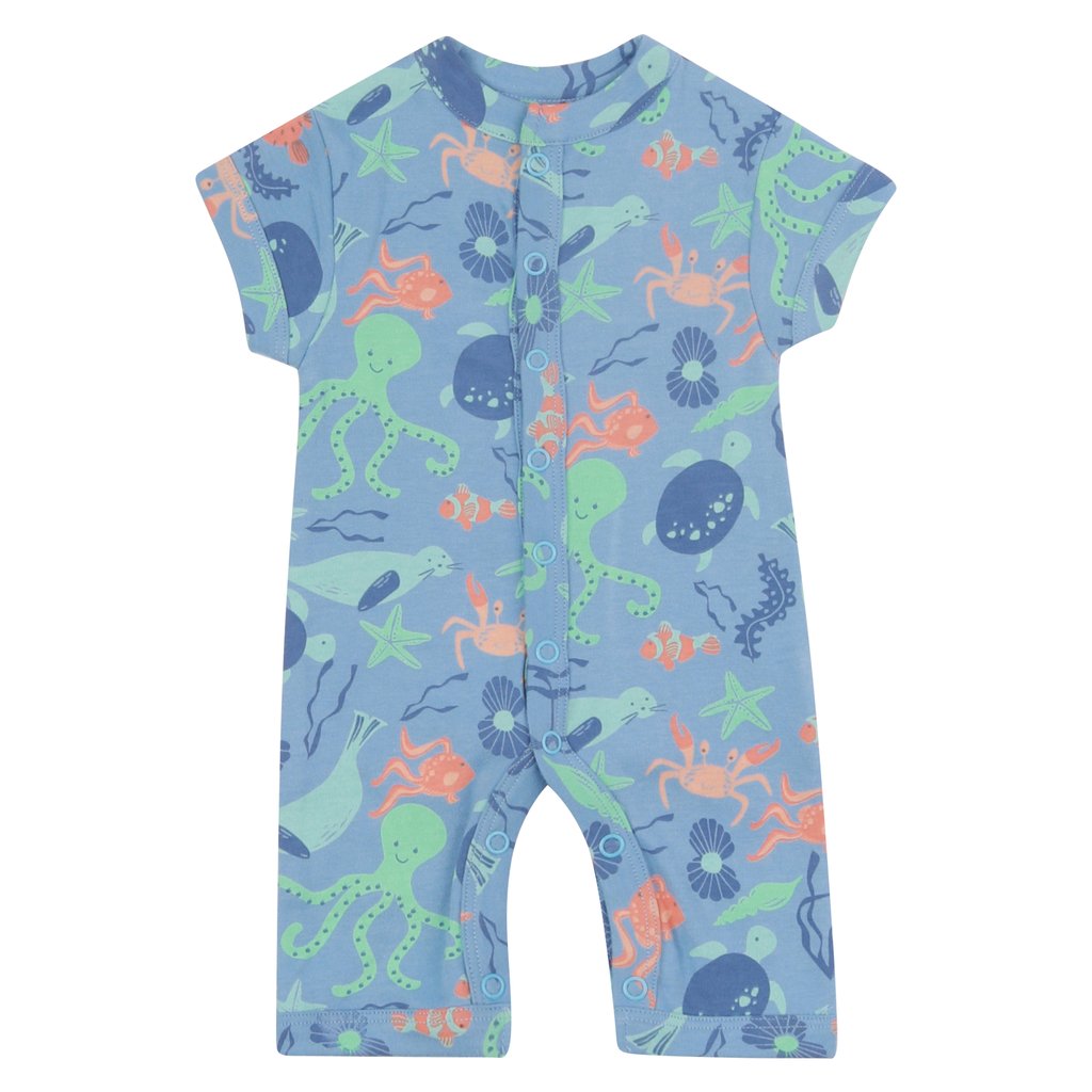 Salopeta de vara, salvam viata marina, bumbac organic, multicolor
