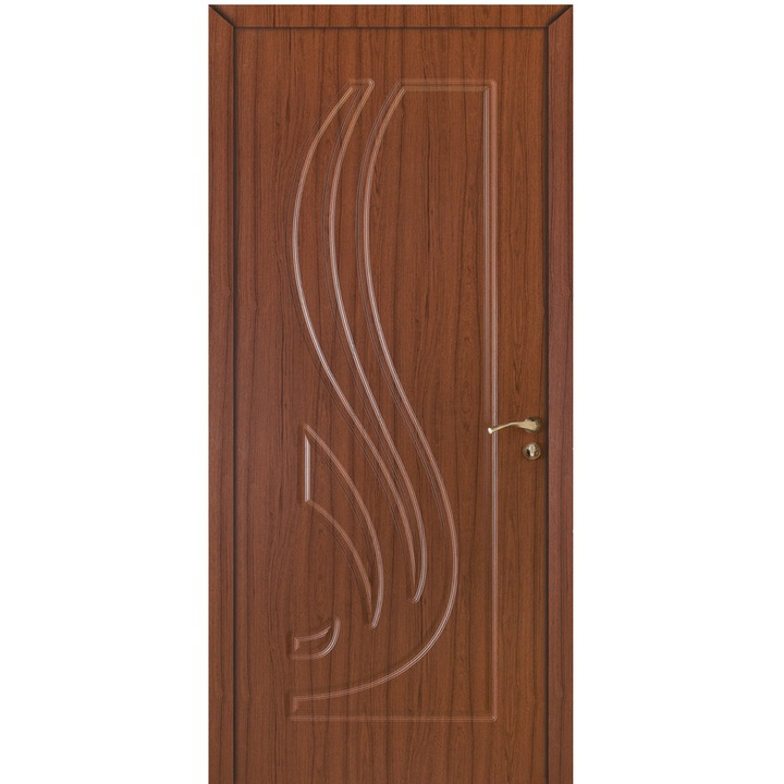 Usa lemn interior plina Modern KM-300 Teak 2000/800