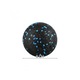Топче от пяна за масаж, 8 см, Черно / Синьо