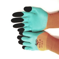Manusi de protectie si de lucru,set 12 perechi,cu protectie dubla la degete