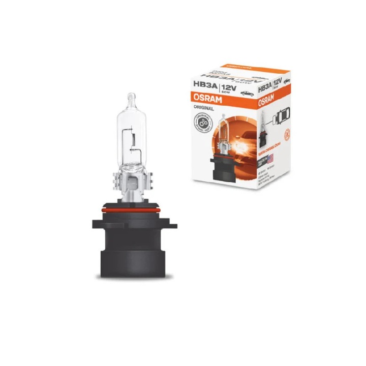 Bec HB3A far faza lunga 12V 60W P20d 3200K, OSRAM ORIGINAL 9005XS