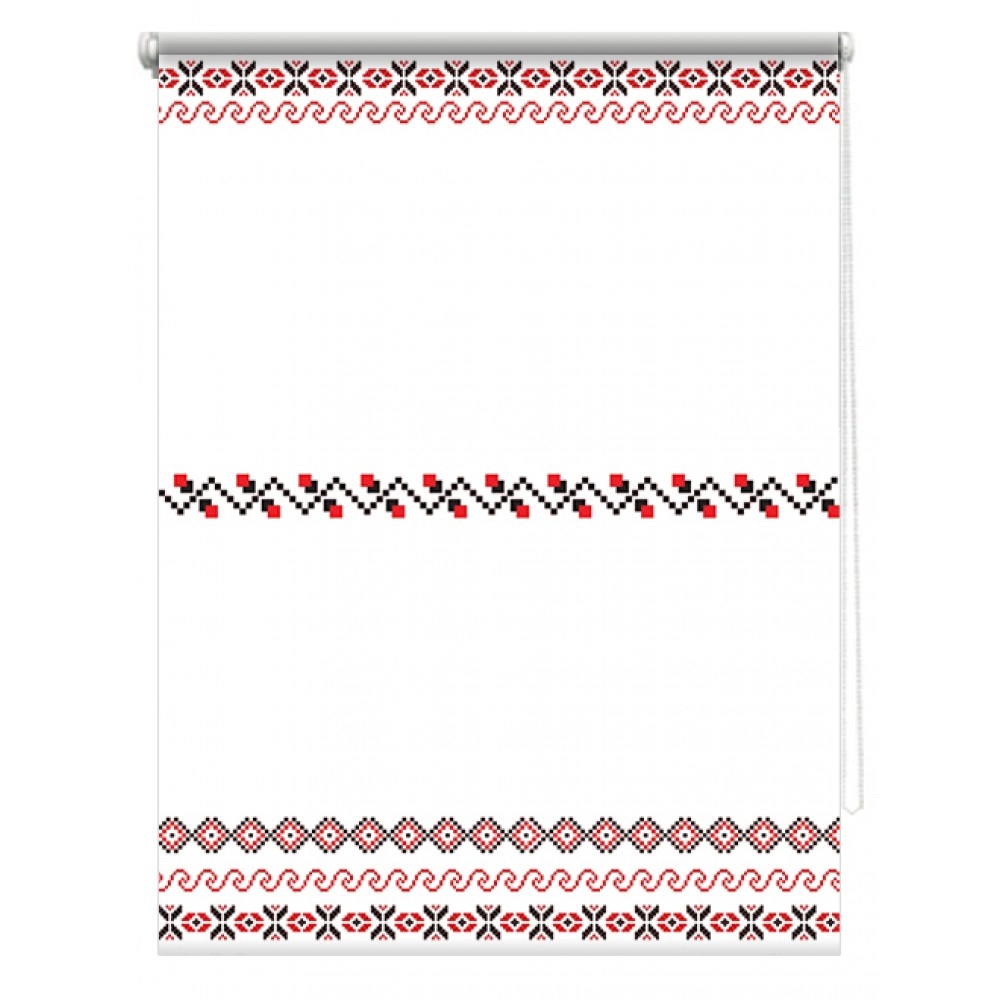 Rulou textil cu print, opac, verso alb, traditional 6, multicolor, 62x150 cm