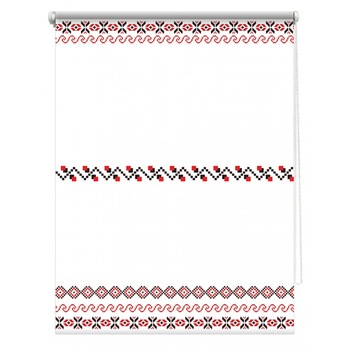 Rulou textil cu print, opac, verso alb, traditional 6, multicolor, 62x150 cm Rulou textil cu print, opac, verso alb, traditional 6, multicolor, 62x150 cm