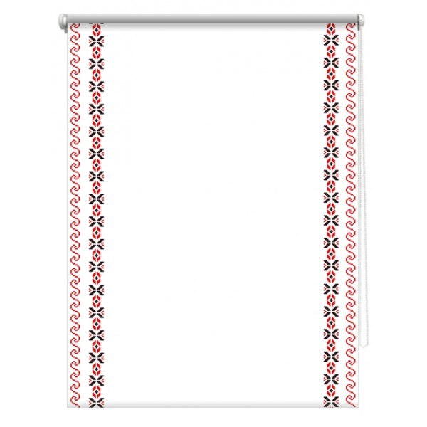 Rulou textil cu print, opac, verso alb, traditional 5, multicolor, 80x150 cm