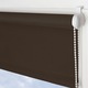 Текстилна ролетна щора, полупрозрачна, неинвазивен монтаж, тип MINI, P+R, 68x150 cm, тъмнокафява