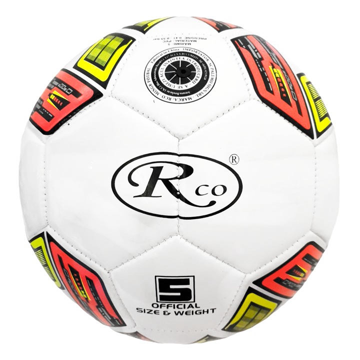 Minge fotbal RCO, pentru recreere, antrenamente si locuri de joaca, marimea 5, PVC, MF7007B RCO®