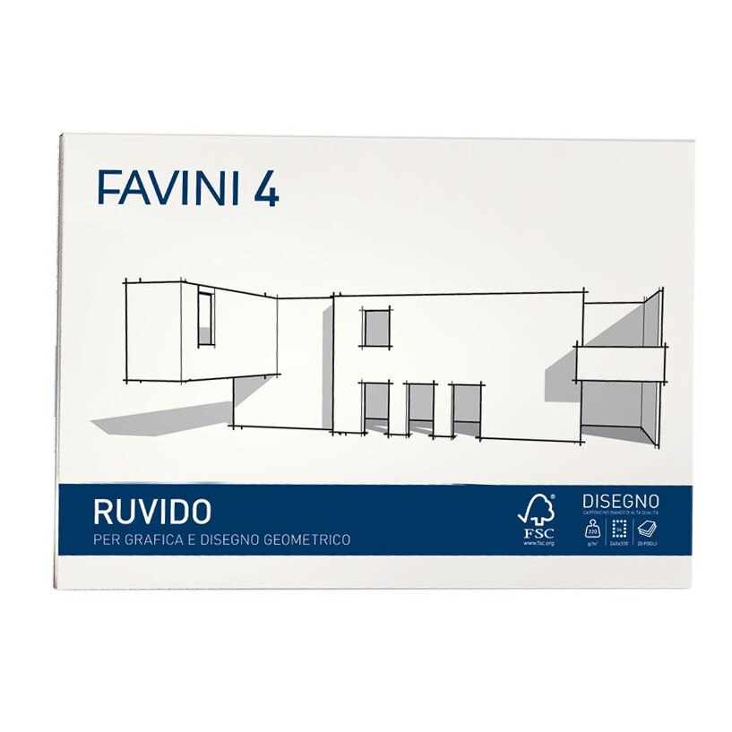 Bloc desen D4 20 file 220 g FAVINI 4