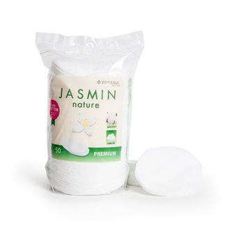 Dischete demachiante ovale din 100% bumbac natural PREMIUM 50 buc Jasmin Dischete demachiante ovale din 100% bumbac natural PREMIUM 50 buc Jasmin