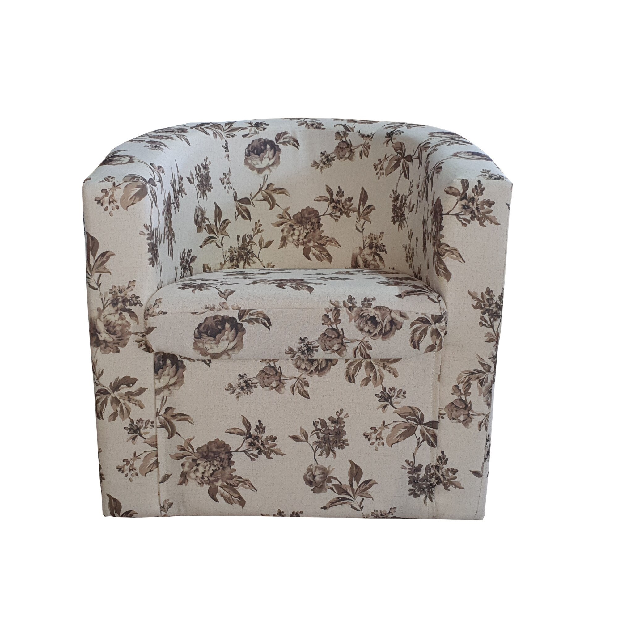 Fotoliu, Beds Place, textil, Crem/Maro, 67x66x76 cm