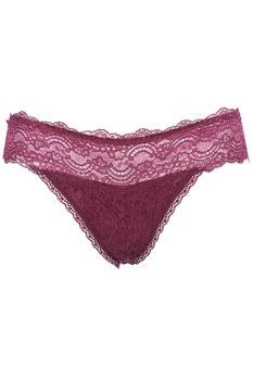 Chilot din dantela elastica si bumbac , model brazilian, Intimamoda Vanity, Magenta Purpuriu Chilot din dantela elastica si bumbac , model brazilian, Intimamoda Vanity, Magenta Purpuriu
