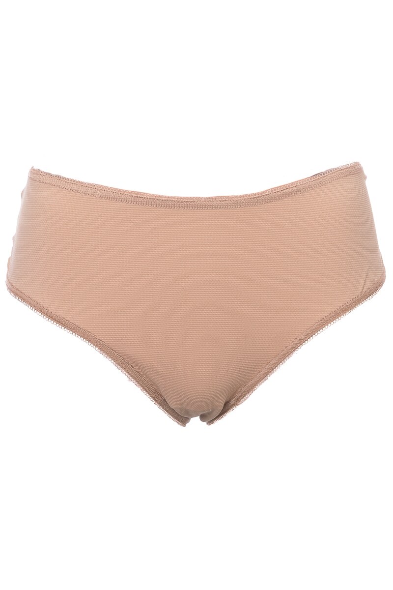 Chilot din microfibra si dantela fina, model clasic, Intimamoda Pasion1749, Nude