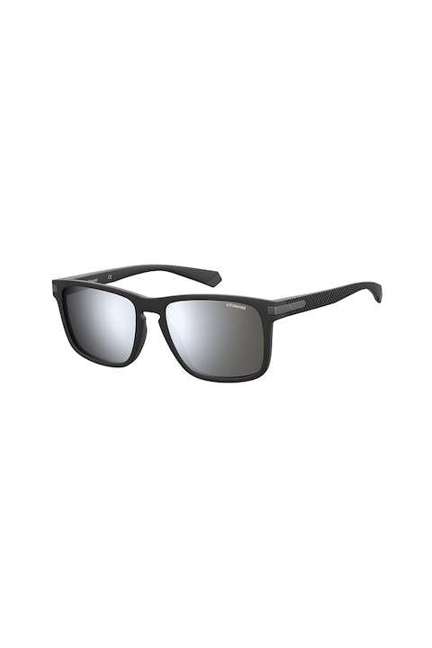 Polaroid, Слънчеви очила с лого и поляризация, Черен, 55-18-140 Standard