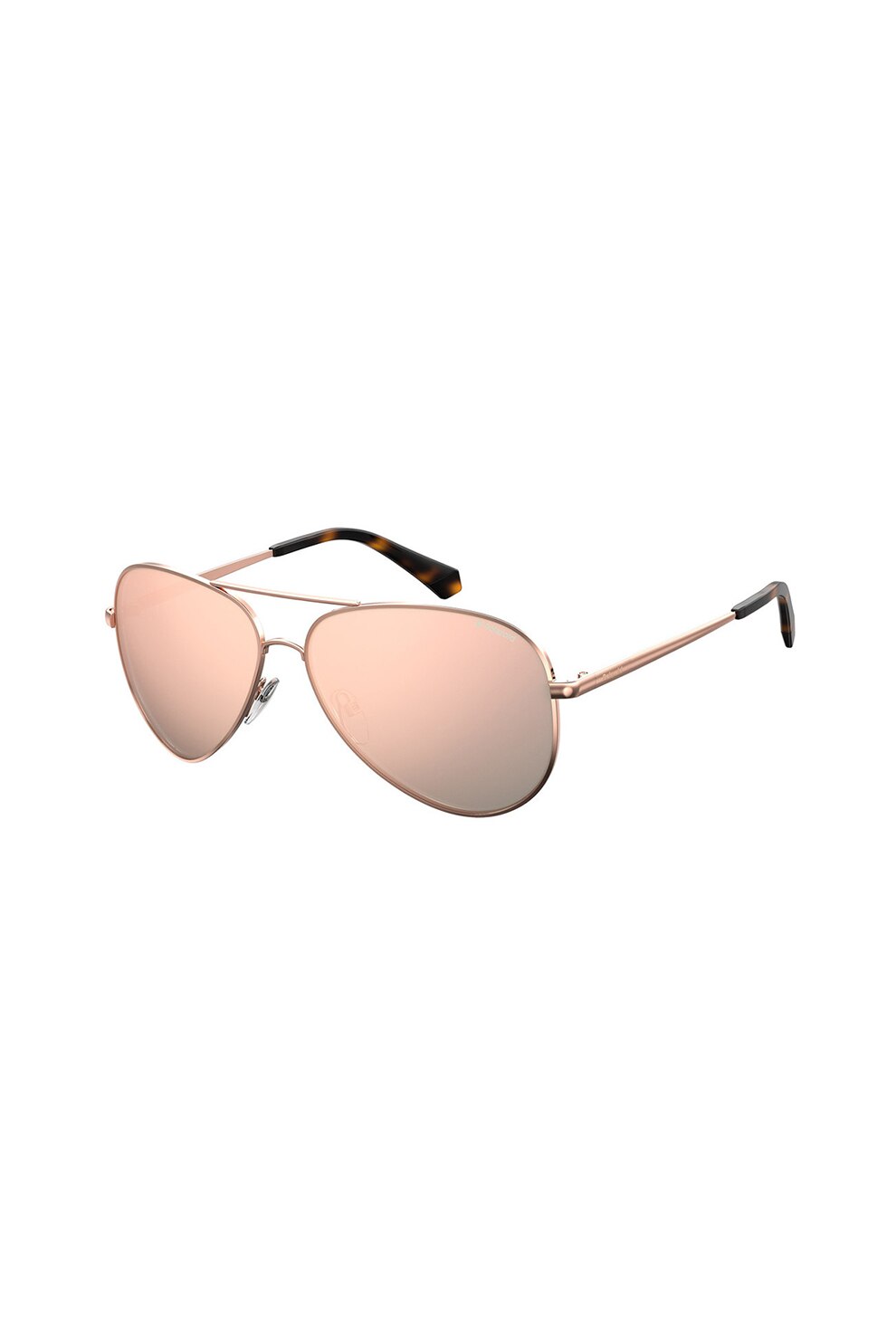 Polaroid, Ochelari de soare aviator unisex polarizati, Auriu rose, 56-14-140 Standard
