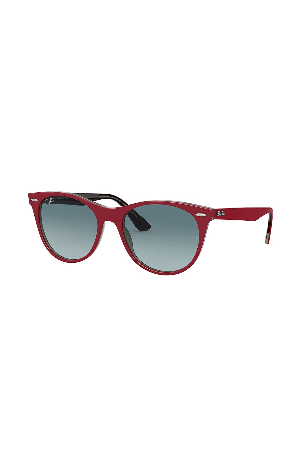 Ray-Ban, Ochelari de soare rotunzi unisex cu lentile in degrade, Rosu, 52-18-145 Standard