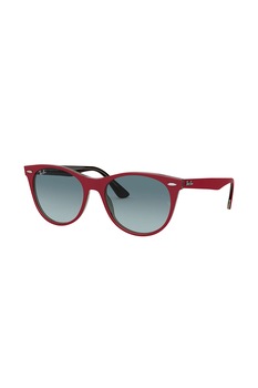 Ray-Ban, Ochelari de soare rotunzi unisex cu lentile in degrade, Rosu, 52-18-145 Standard Ray-Ban, Ochelari de soare rotunzi unisex cu lentile in degrade, Rosu, 52-18-145 Standard