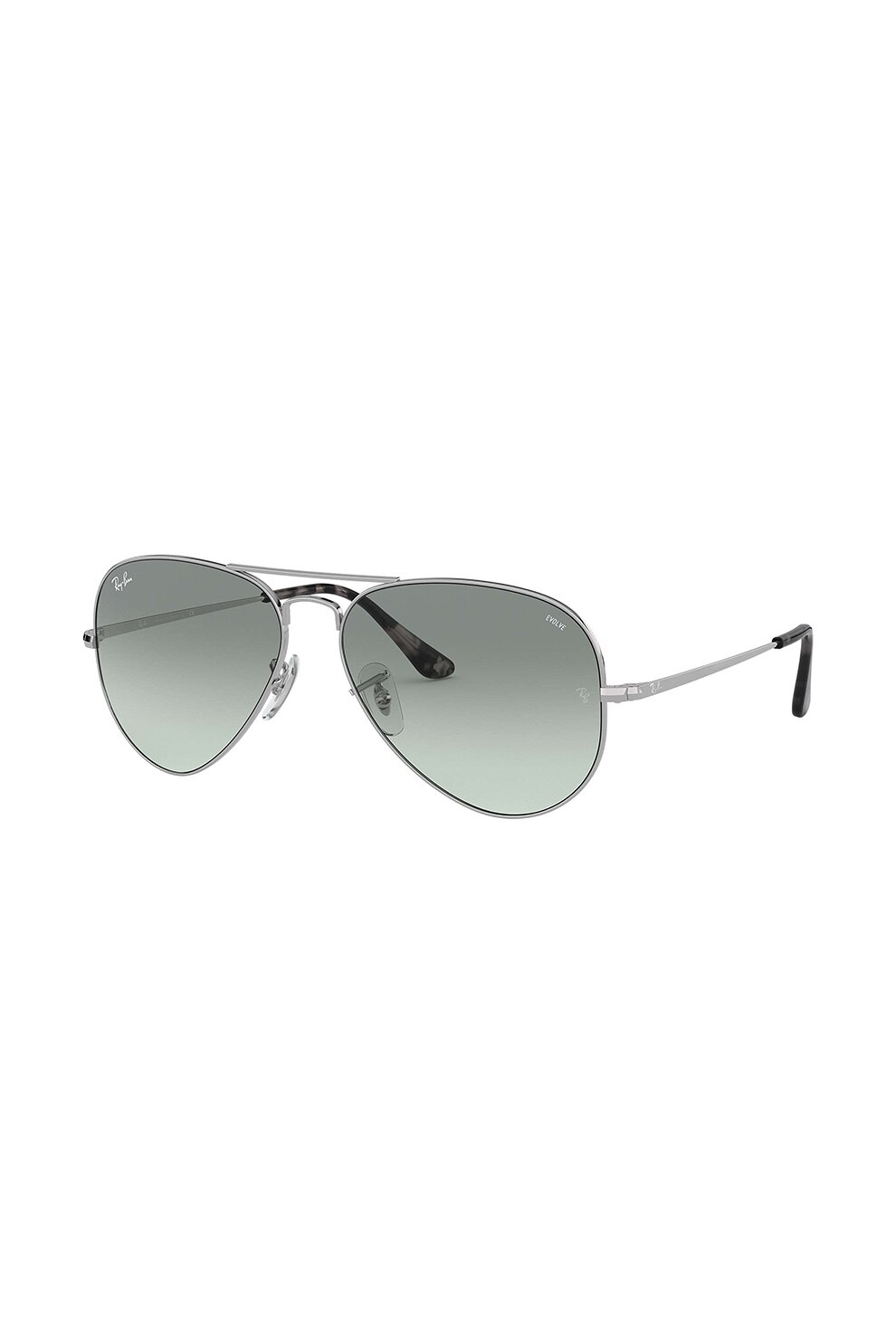 Ray-Ban, Ochelari de soare aviator unisex Evolve, Argintiu/Negru, 58-14-140 Standard