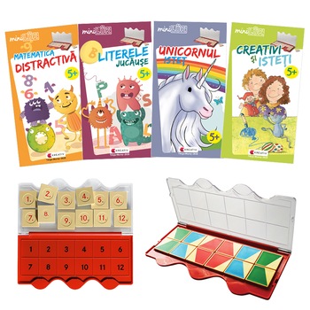 Set joc educativ LUK, varsta 5+, Matematica, limba romana, logica si creativitate Set joc educativ LUK, varsta 5+, Matematica, limba romana, logica si creativitate