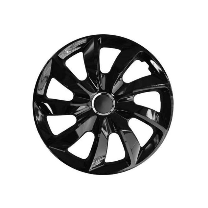 Set 4 Capace roti 17" Stig negru