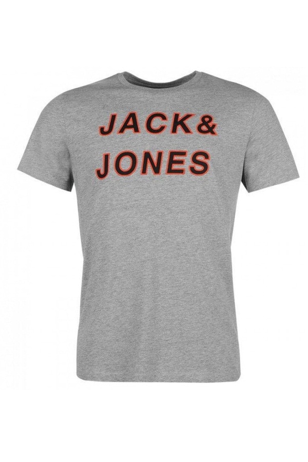 Tricou pentru barbati, Jack & Jones, Core Gain, Bumbac, Gri, XL