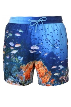 Pantaloni de baie pentru barbati, Pierre Cardin, Model ocean, Multicolor, M Pantaloni de baie pentru barbati, Pierre Cardin, Model ocean, Multicolor, M
