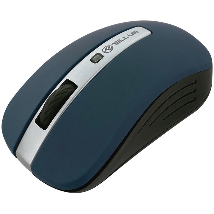 Mouse wireless Tellur Basic, LED, Albastru inchis
