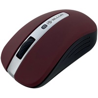 Mouse wireless Tellur Basic, LED, Rosu inchis