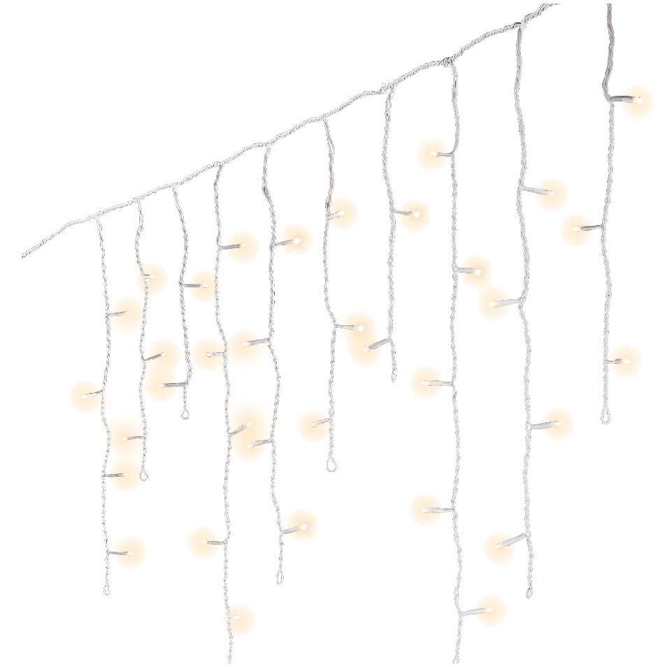 Instalatie turturi Craciun Lumineo, 175 LED-uri, 750 cm, lumina calda, 8 functii, exterior