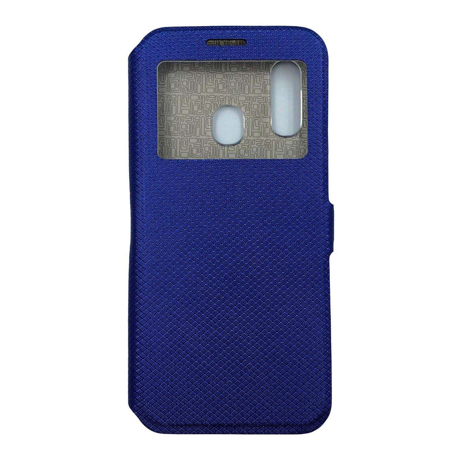 Husa Flip Carte Samsung Galaxy A20e model S-View cu Stand Telefon, Antisoc, Viceversa Albastru