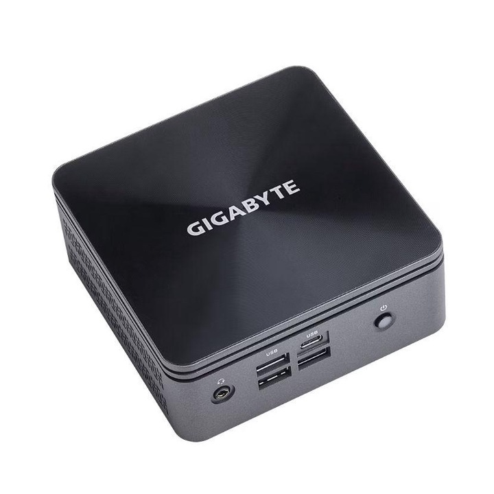 Mini PC Gigabyte Brix BRi3H-10110, Intel® Core™ i3-10110U, 4GB SO-DIMM DDR4, 240GB SSD, HDD/SSD, USB Type-C™, WF+BT, negru