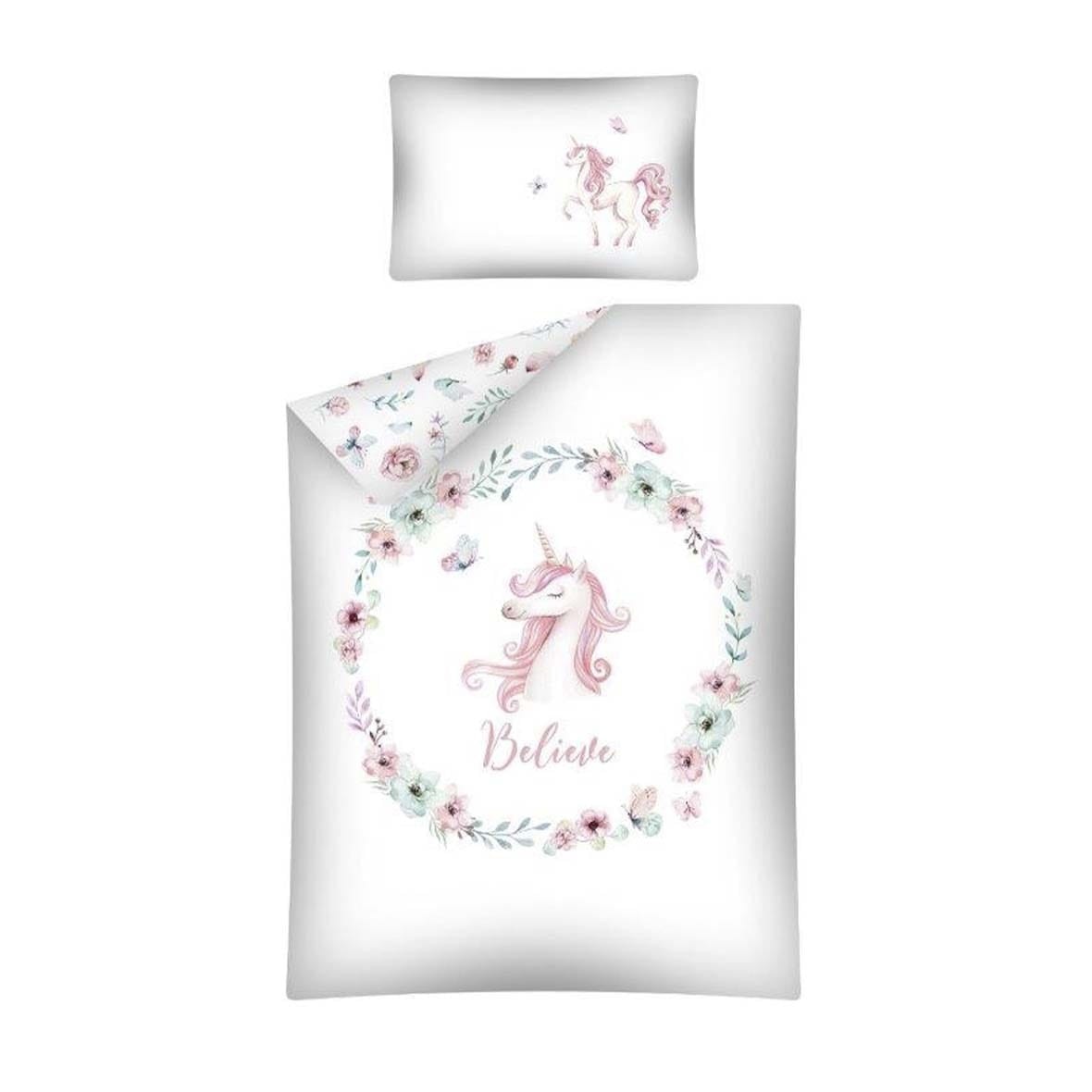 Lenjerie pat, bambus, Dream big, 100x135