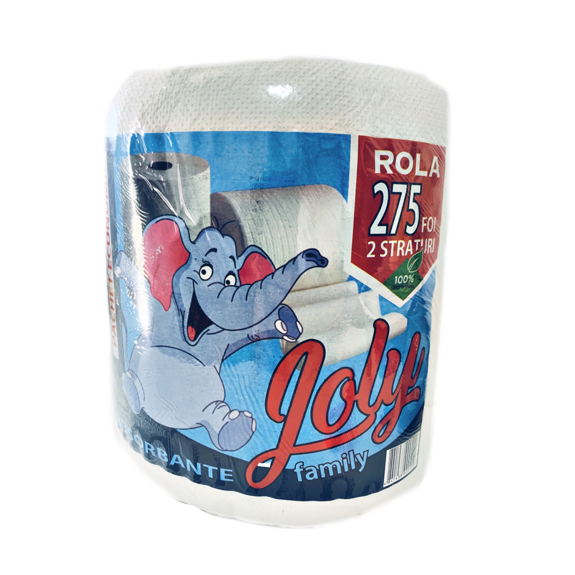 Rola prosop de hartie, 2 straturi, 275 foi, alb