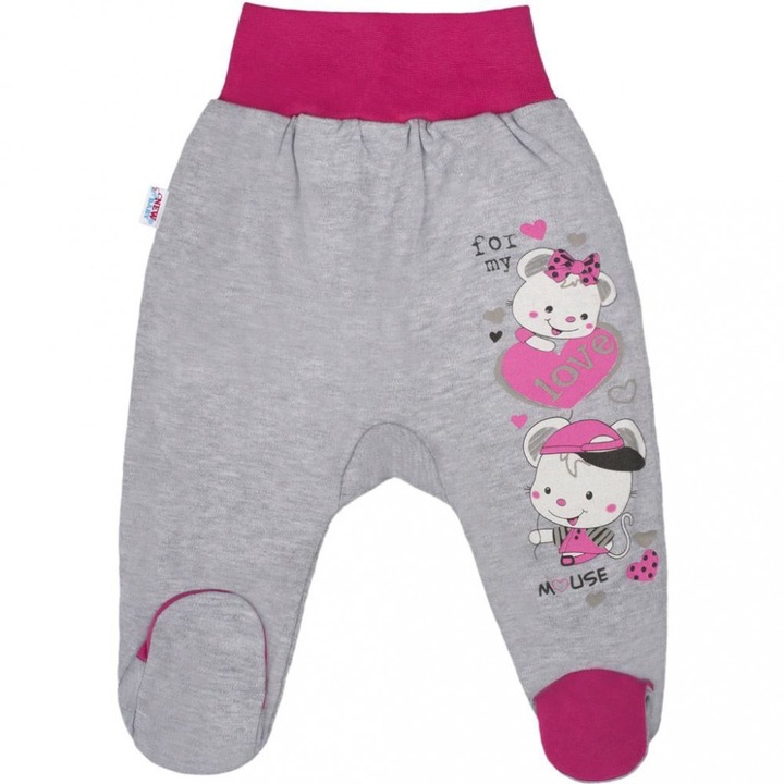 Baba lábfejes nadrág New Baby Love Mouse