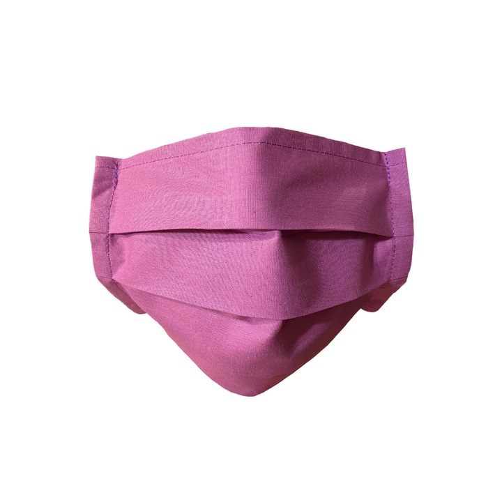 Masca protectie reutilizabila, bumbac, asigura o buna respiratie, mov