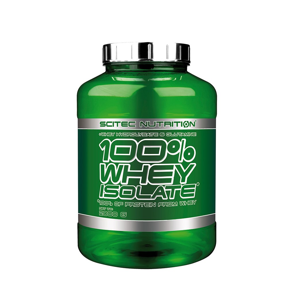 Pudra energizanta Scitec 100% Whey Isolate Zmeura 2.000 Kg