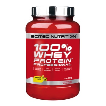 Pudra energizanta Scitec 100% Whey Protein Professional Banana 0.920 Kg Pudra energizanta Scitec 100% Whey Protein Professional Banana 0.920 Kg