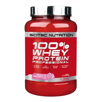 Pudra energizanta Scitec 100% Whey Protein Professional Capsuni Cu Ciocolata Alba 0.920 Kg Pudra energizanta Scitec 100% Whey Protein Professional Capsuni Cu Ciocolata Alba 0.920 Kg