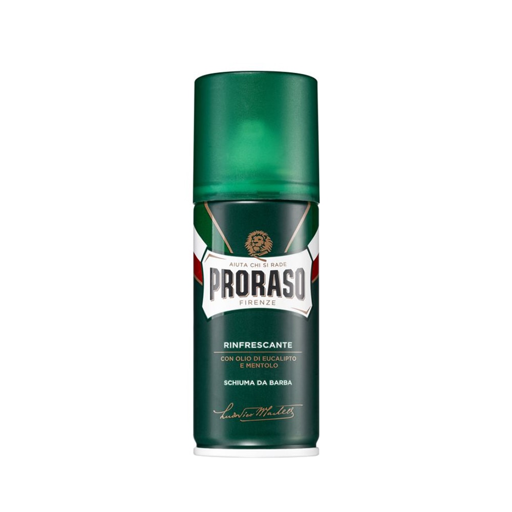 Spuma de barbierit Proraso cu eucalipt si mentol 100 ml - travel