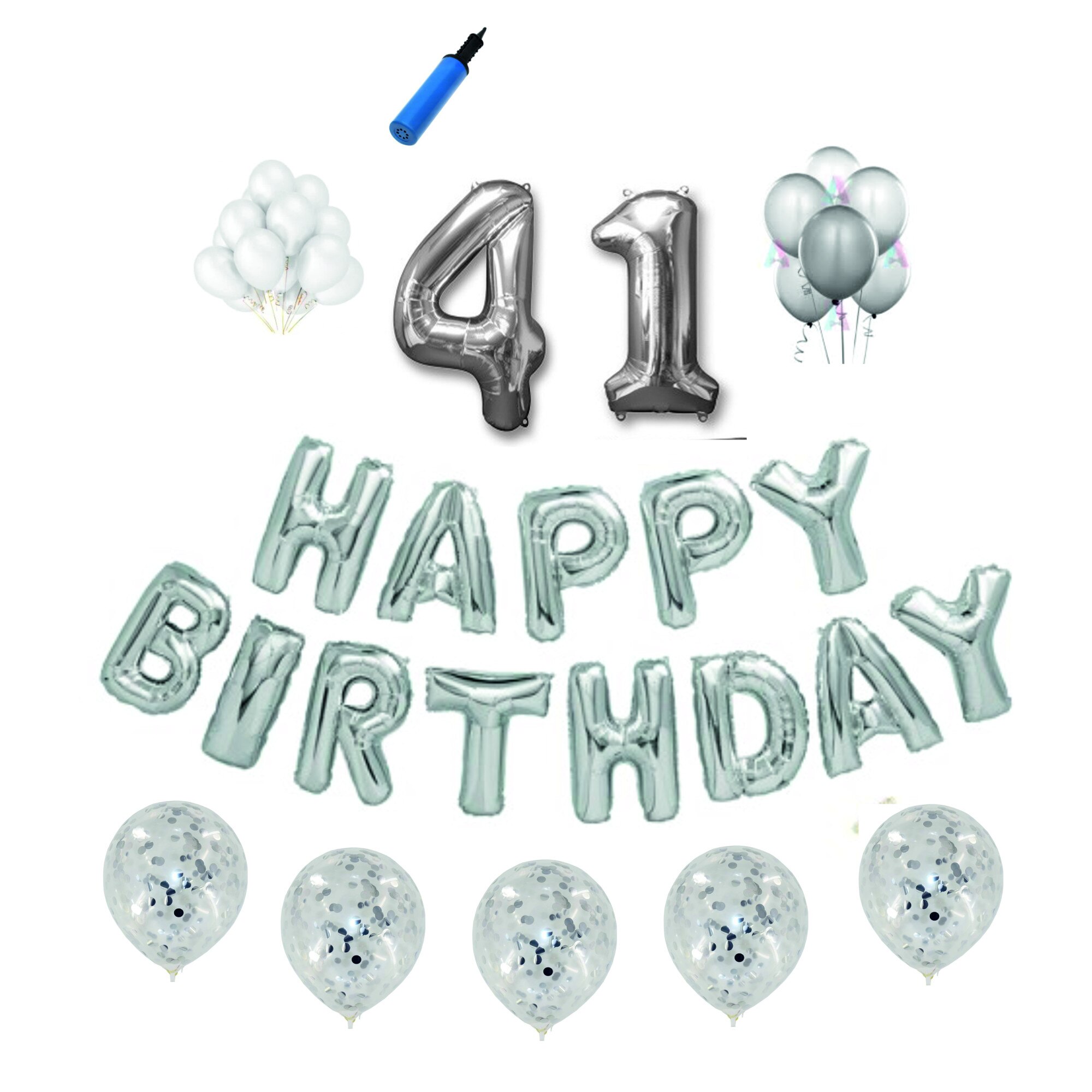 Set Argintiu , Happy Birthday , 41 ani