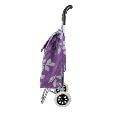 Carucior pentru cumparaturi cu 2 roti din plastic si cadru metalic / ZLN 5587