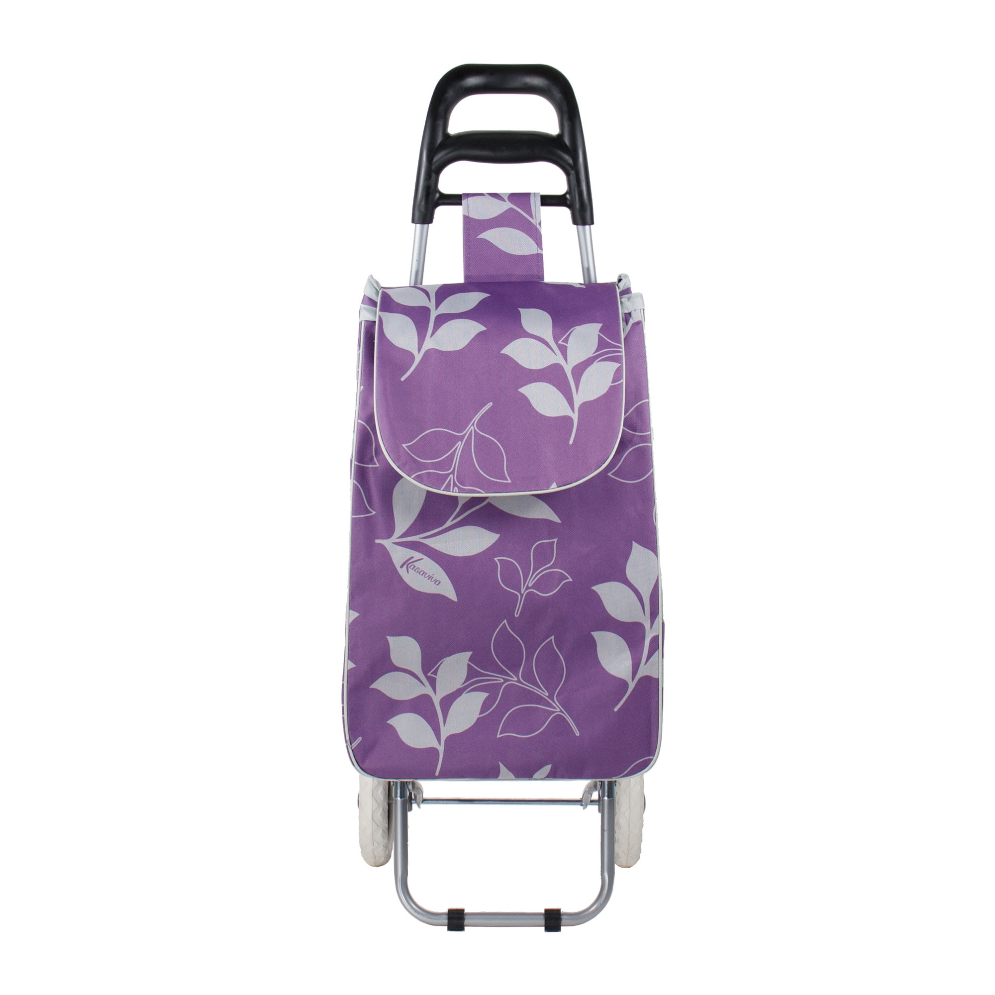 Carucior pentru cumparaturi cu 2 roti din plastic si cadru metalic / ZLN 5587