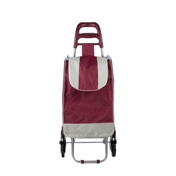 Carucior pentru cumparaturi cu 6 roti si cadru metalic / 4066 Carucior pentru cumparaturi cu 6 roti si cadru metalic / 4066