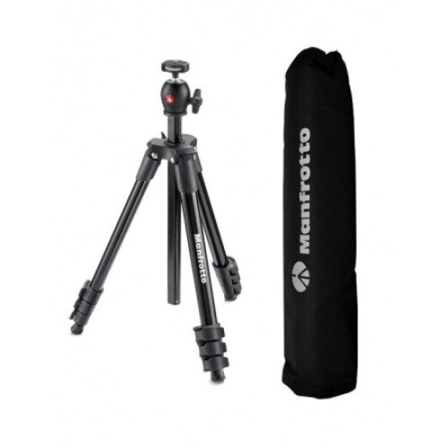 Kit trepied Manfrotto Compact Light Black