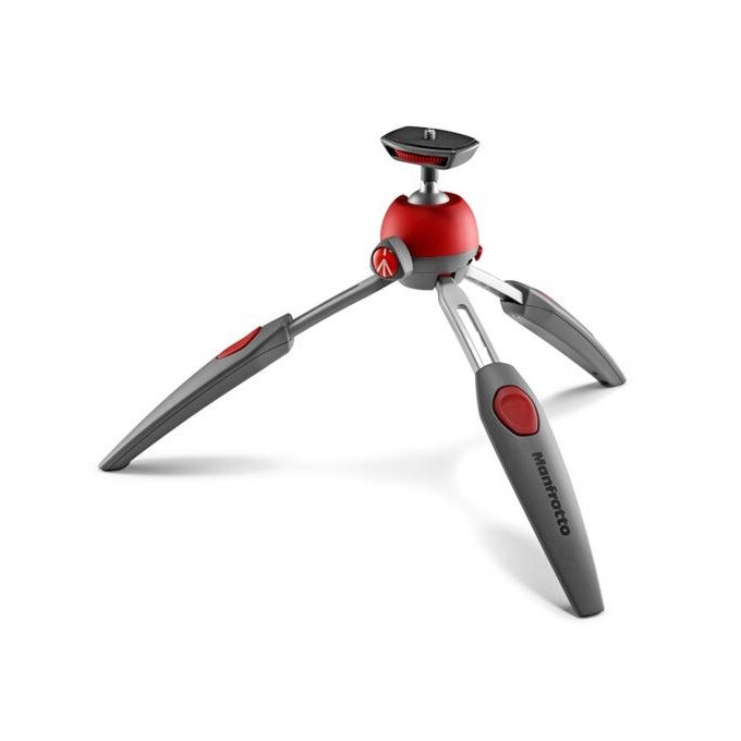 Trepied Manfrotto PIXI EVO Gri cu rosu